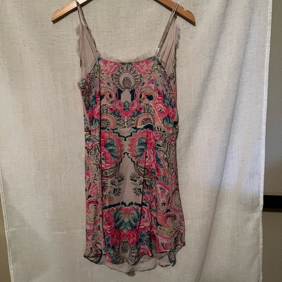 Rory Beca Floral Spaghetti Strap Mini Dress Size XS - Picture 4 of 5